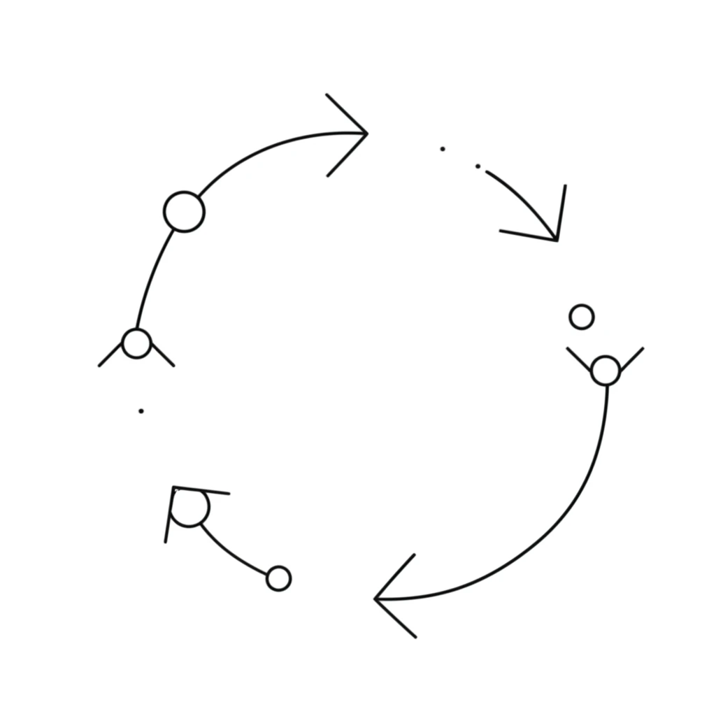 Abstract technology lines