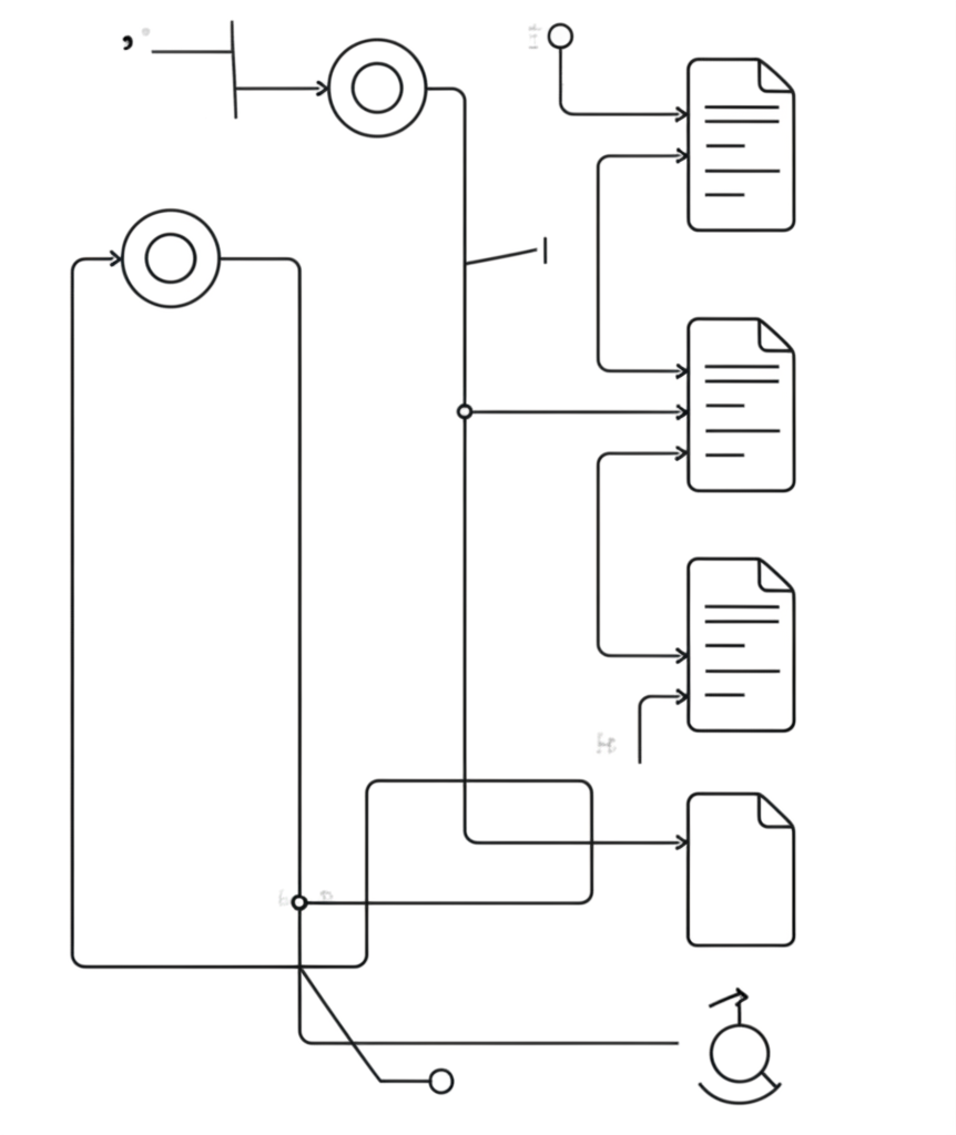 Team working on laptops together